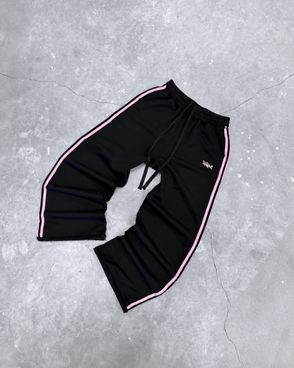 2 STRIPE JOGGERS - BLACK PINK