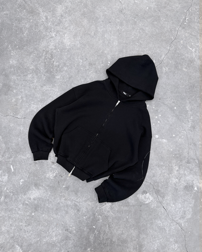 CALIGRAPHIE WAFFLE ZIP UP