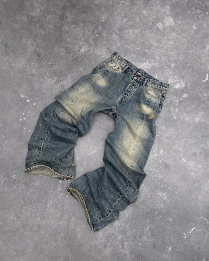 CONSTRUCTION DENIM - HEAVY WASH