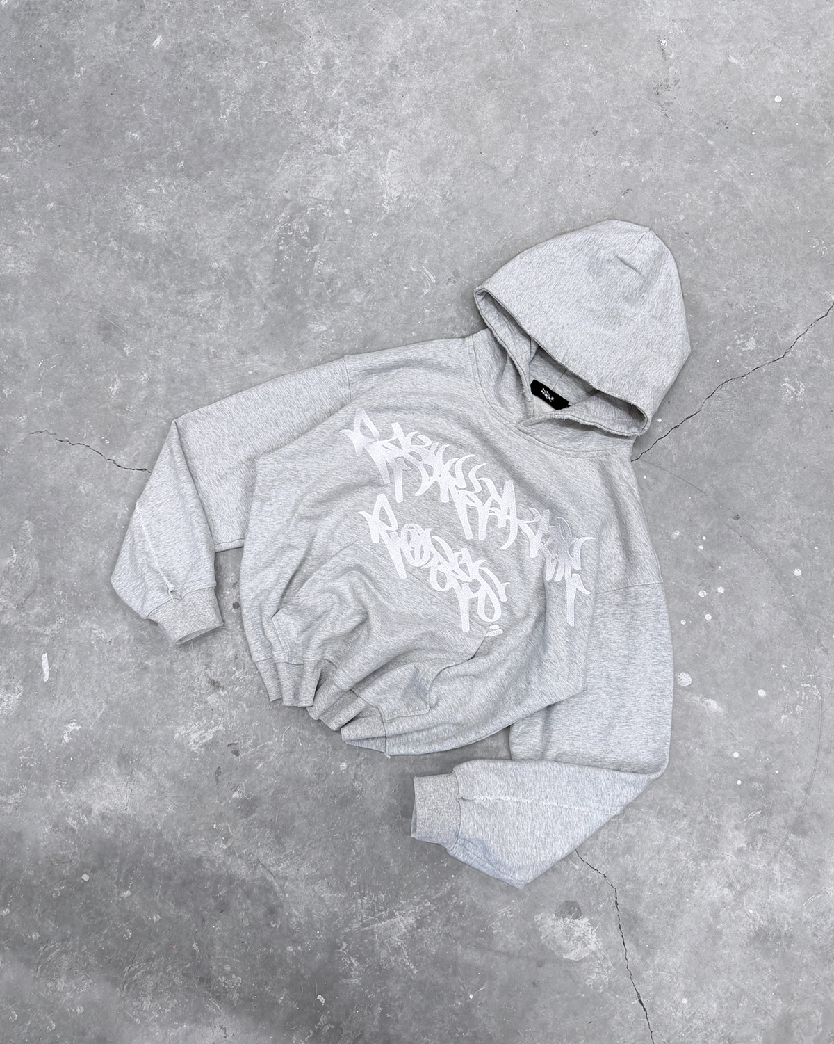 CONTRAST HOODIE - GREY