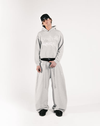 CONTRAST HOODIE - GREY