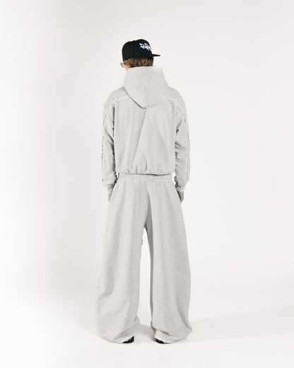 CONTRAST HOODIE - GREY