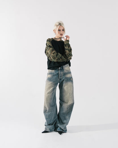 CONSTRUCTION DENIM - HEAVY WASH