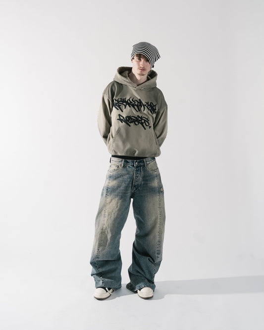 CONSTRUCTION DENIM - HEAVY WASH
