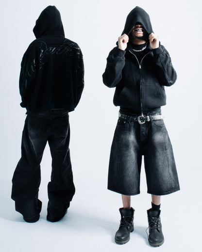 CALIGRAPHIE WAFFLE ZIP UP