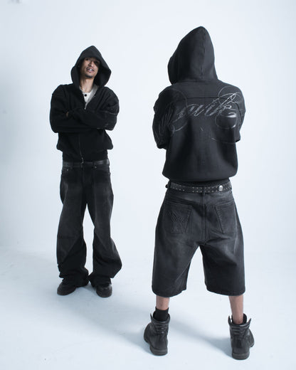 CALIGRAPHIE WAFFLE ZIP UP