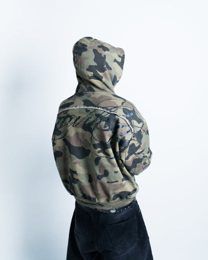 CALIGRAPHIE CAMO HOODIE