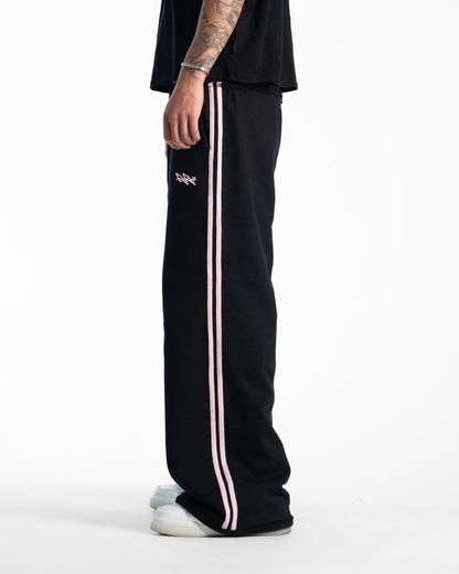 2 STRIPE JOGGERS - BLACK PINK